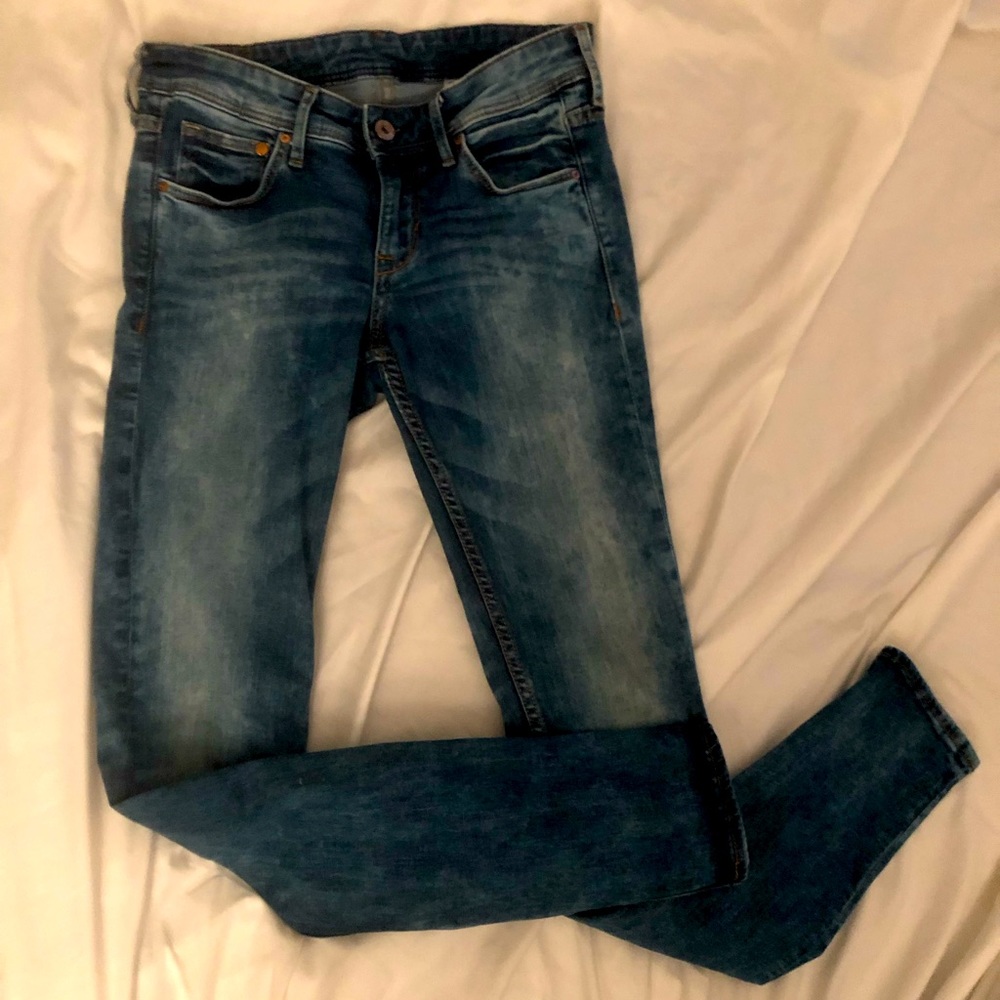 H&M Acid Washed Skinny Jeans 27